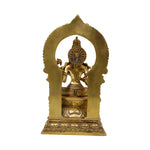 Brass Saraswathi With Arch