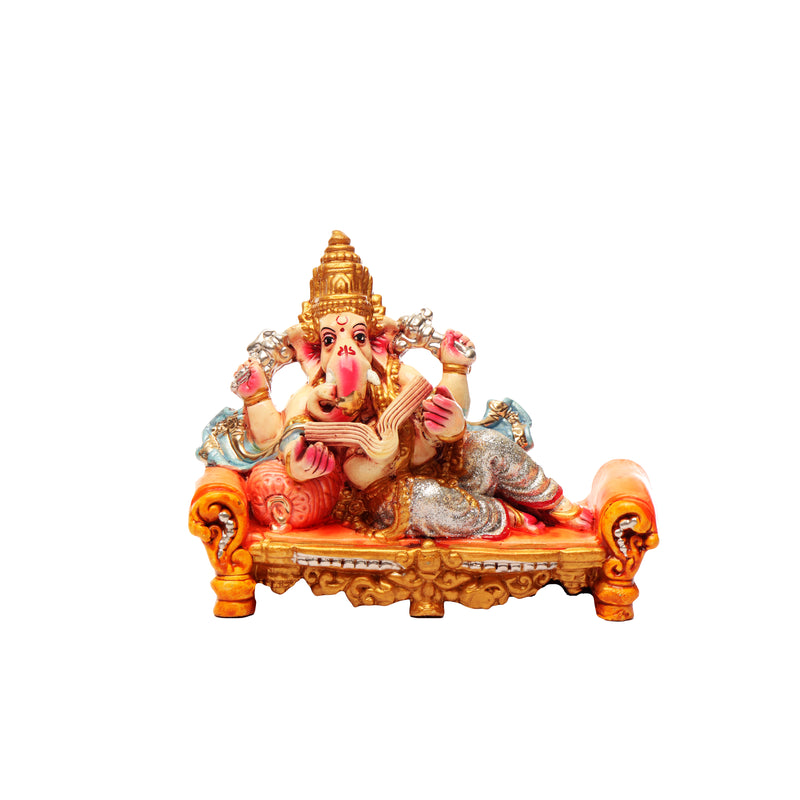 Reading Ganesha Sitting on Diwana