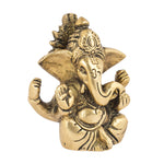 Brass Lord Ganesha Statue - 3 - Raga Arts