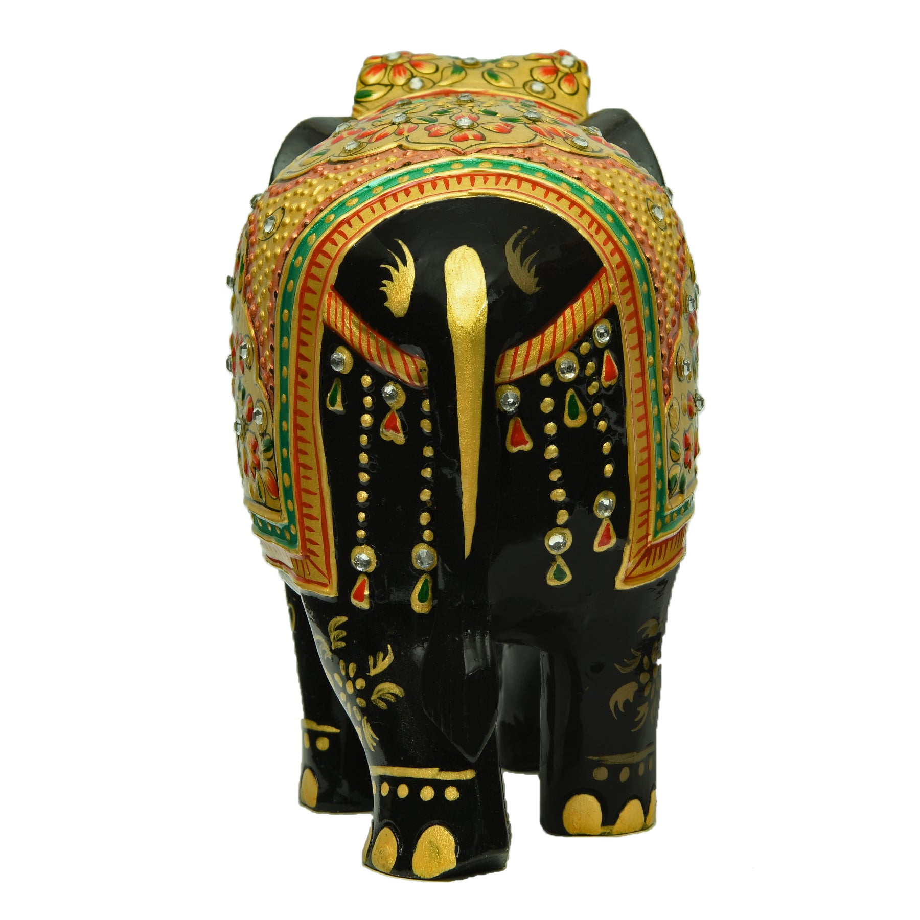Elephant With Amboj Painting & Stone Work ragaarts.myshopify.com