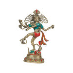 Brass Nataraj With Stone Work