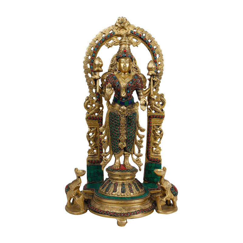 Brass Laxmi Standing