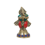 Brass Musical Ganesha Idol