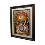 Goddess Saraswati Canvas Painting