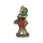 Brass Musical Ganesha Idol