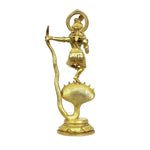 Brass Krishna On Snake