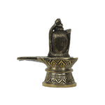 Brass Shivalinga With Shiva Head