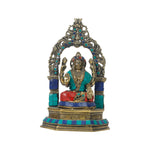 Brass Lakshmi Peeta With Stone Work