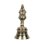 Brass Pooja Bell With Hanuman