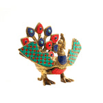 Peacock Urli With Stonework