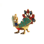 Peacock Urli With Stonework