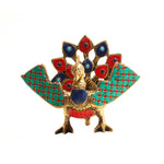 Peacock Urli With Stonework