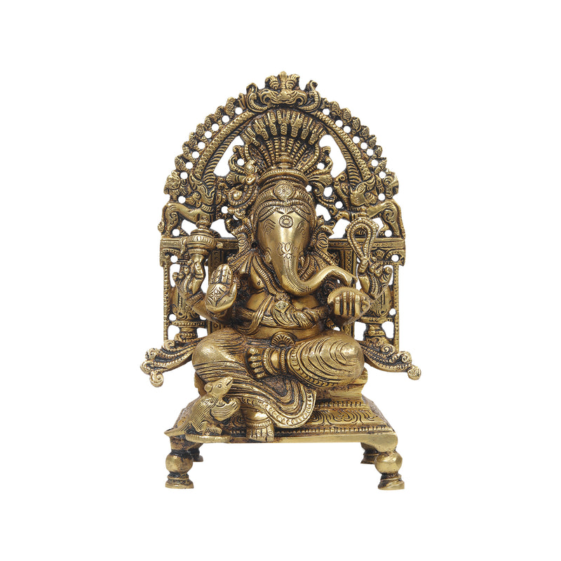 Brass Ganesh With Frame