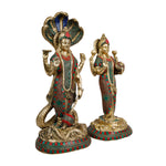 Brass Vishnu Lakshmi Pair