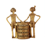 Tribal Man And Woman Pen Stand