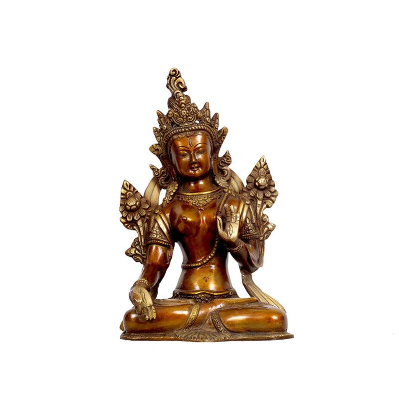 Brass Tara Sitting Baseless