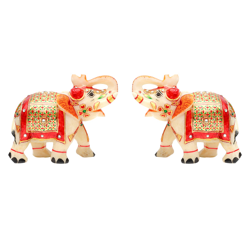 Mp 4in Elephant Pair gold painted T/U ragaarts.myshopify.com