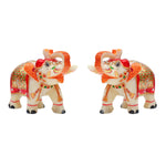 Mp 4in Elephant Pair gold painted T/U ragaarts.myshopify.com