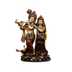Brass Radha Krishna With Peacock