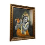 Krishna Playing Flute Canvas Painting