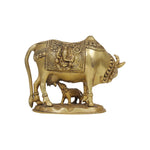 Brass Cow With Calf