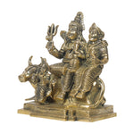 Brass Shiva Family On Nandi