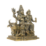 Brass Shiva Family On Nandi