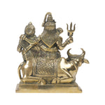 Brass Shiva Family On Nandi