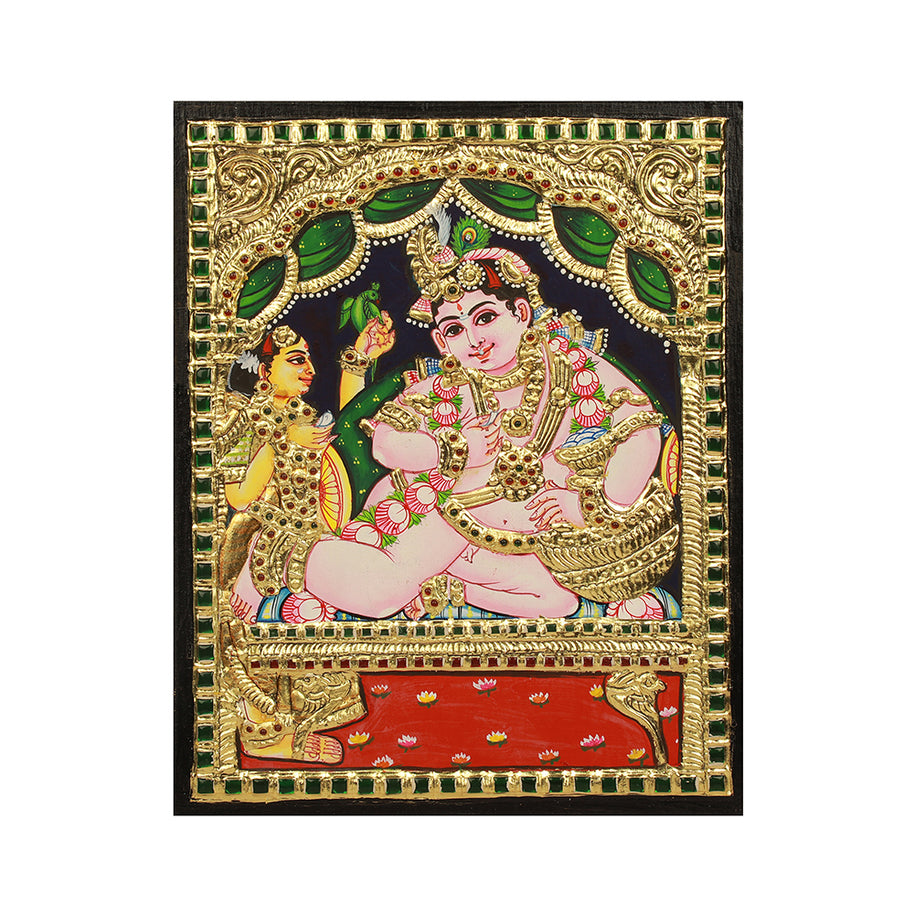 Butter Krishna Tanjore Painting