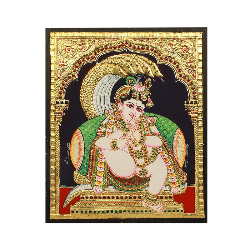 Tanjore Painting Swing krishna