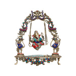 Brass Ganesh With Jhoola