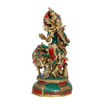Krishna Standing with Cow