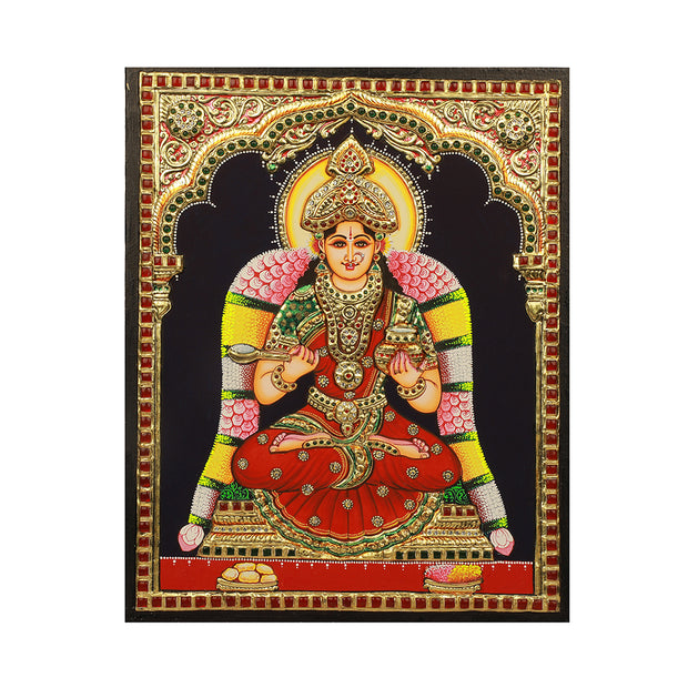 Tanjore Painting Annapurneshwari ( Against Order/ Dispatch in 45 Days)