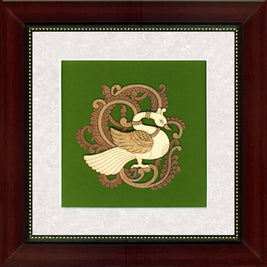 Wh 8x8  Deco Swan ragaarts.myshopify.com