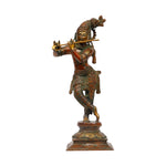Brass Antique Krishna standing