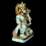 Marble Hanuman Sitting ragaarts.myshopify.com