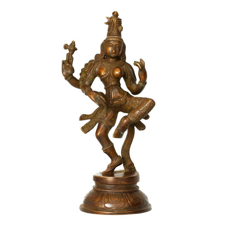 Goddess Ardhanareeshwara- Brass Statue
