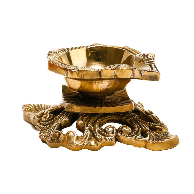 Traditional Brass Diya | Ragaarts - Brass Diya for Puja