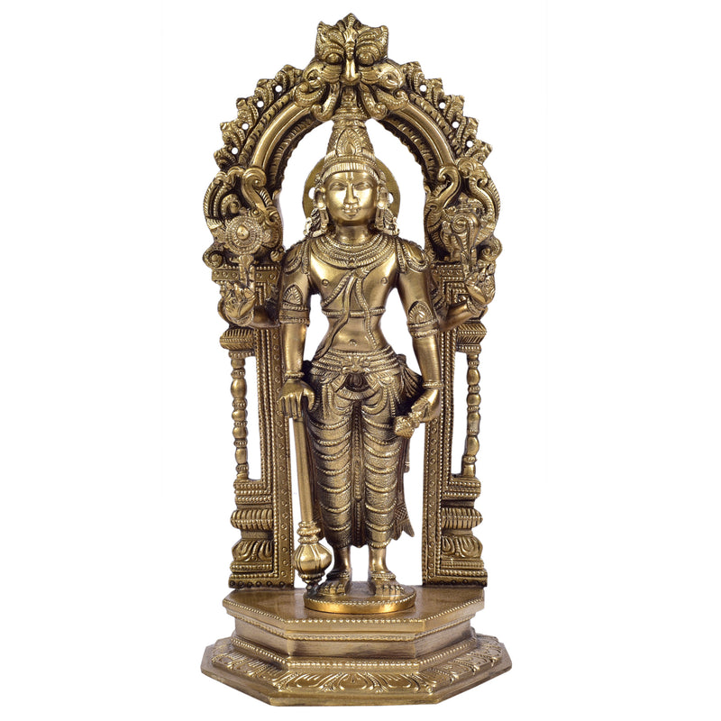 Vishnu With Prabhavali ragaarts.myshopify.com