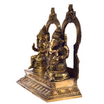 Ganesha & Lakshmi With Prabhavali ragaarts.myshopify.com