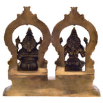 Ganesha & Lakshmi With Prabhavali ragaarts.myshopify.com