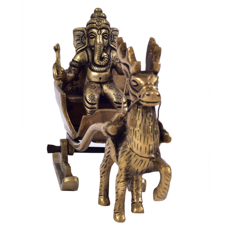 Ganesha Deer Cart ragaarts.myshopify.com