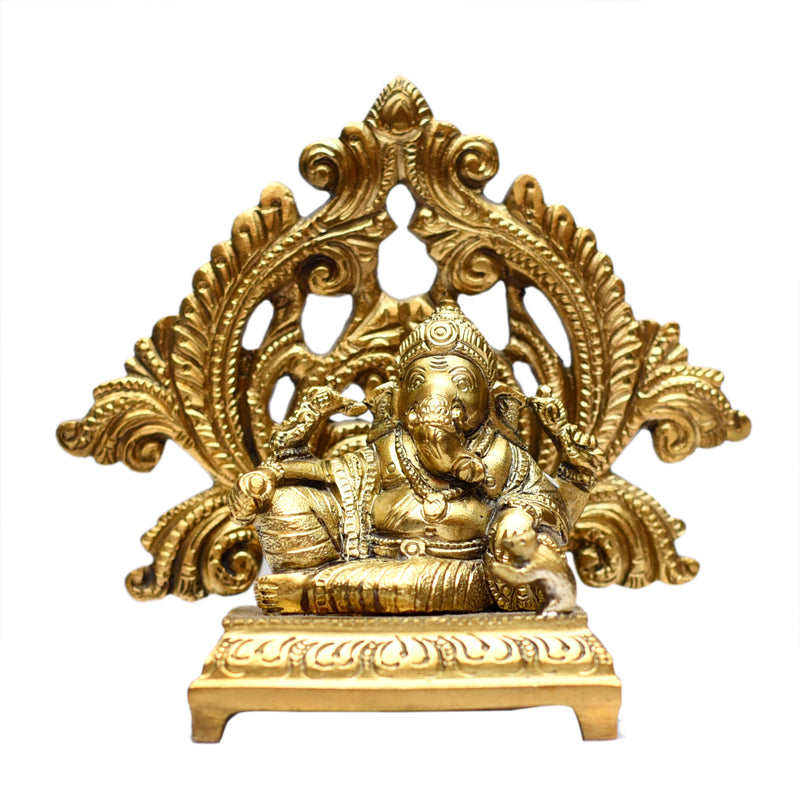 Ganesha Sitting On Base ragaarts.myshopify.com