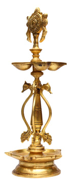 Brass Chakra lamp ragaarts.myshopify.com