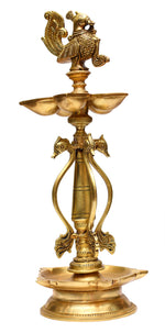 Brass Hamsa lamp ragaarts.myshopify.com