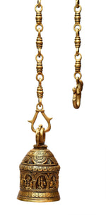 Brass Navagraha hanging Bell ragaarts.myshopify.com