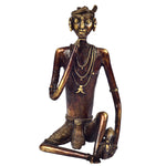 Bastar Tribal Man Sitting ragaarts.myshopify.com