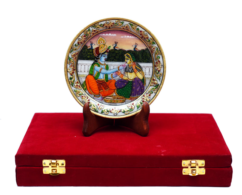 Marble Painting  Radha Krishna ragaarts.myshopify.com