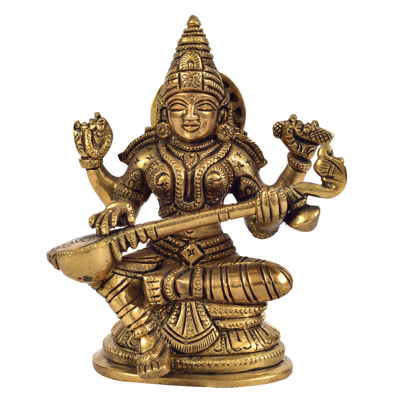Saraswathi Sitting ragaarts.myshopify.com