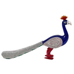 Walking Peacock with stone work & Metal Painting ragaarts.myshopify.com